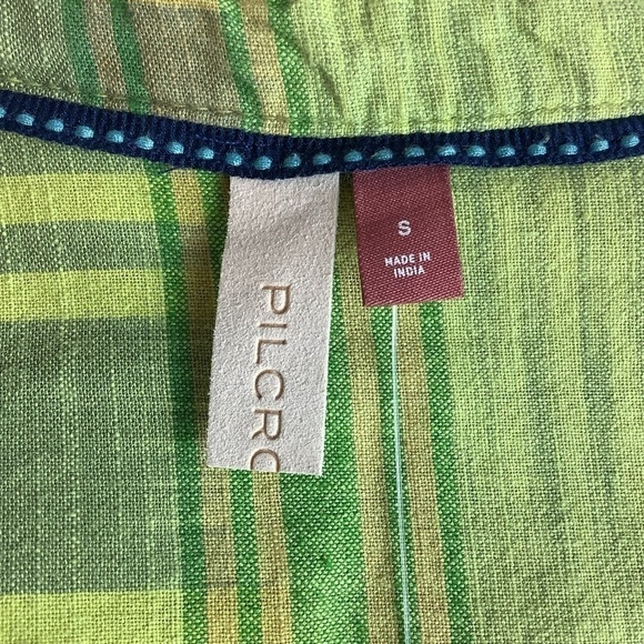 ANTHROPOLOGIE PILCRO PLAID COTTON BLOUSE NWT - Picture 8 of 13